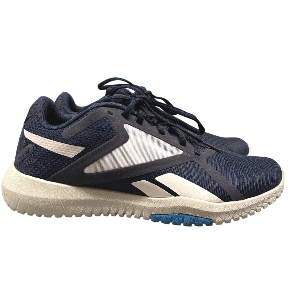 Reebok Training Athletic Sneakers Mens 7 Navy Blue White Workout Gym Sporty